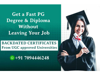 "Get a Fast PG Degree & Diploma Without Leaving Your Job "