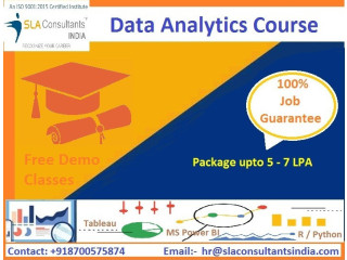Data Analytics Coaching in Delhi, Trilokpuri, SLA Institute, R , Python, Tableau & Power BI Certification with Free Demo Classes