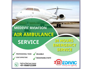 Receive the Top Class ICU Air Ambulance Service in Kanpur by Medivic with Modern Remedial Outfits