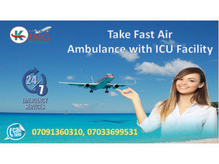 Use Full ICU Medical Care by King Air Ambulance Service in Dibrugarh