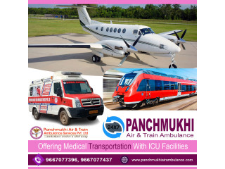 Choose Panchmukhi Train Ambulance Service in Kolkata with instant patient transfer