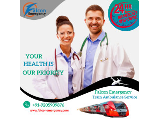 Book Falcon Emergency Train Ambulance in Ranchi for getting a journey filled with comfort
