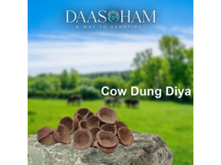 Diya from cow dung
