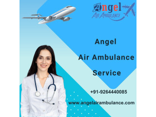 Book Angel Air Ambulance Service Kolkata with No-1 Ventilator Support
