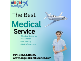 Select Angel Air Ambulance In Siliguri With High-Level Medical Treatment