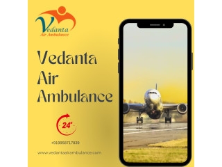 Get Advanced Feature Air Ambulance Service by Vedanta in Vijayawada with Medical Facilities