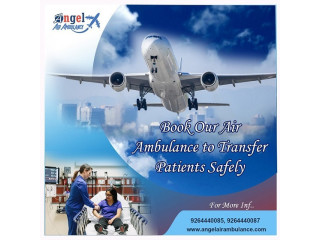 Book Marvelous Angel Air Ambulance Service in Bagdogra with ICU Setup