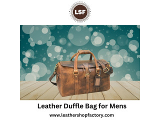 Stylish leather duffle bag for mens - Leather Shop factory