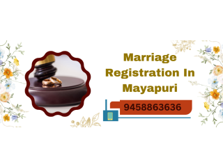 Marriage Registration In Mayapuri