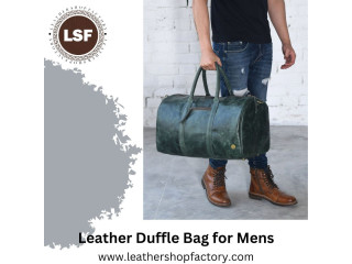 Perfect leather duffle bag for mens - Leather Shop factory