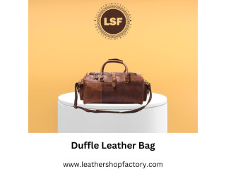 Perfect duffle leather bag - Leather Shop factory