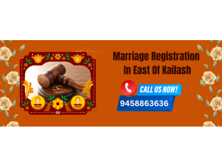 Marriage Registration In East Of Kailash