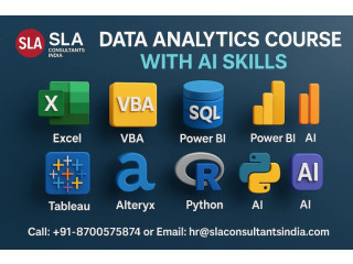 The Data Analyst Course: Complete Data Analyst Internship, Broaden with AI Skills for 2026, by SLA Consultants India,
