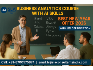 Business Analyst certifications and training institutes in Delhi, 110063 - "New Year Offer 2026" Free Python, Free Alteryx and "Data Science Course"