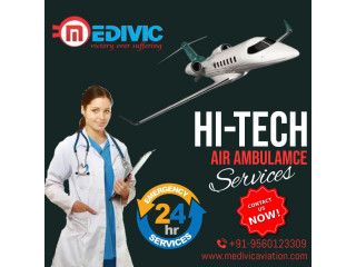 Acquire Safest ICU Air Ambulance in Vellore by Medivic with All Vital Aids