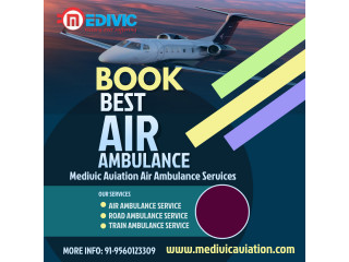 Shift Easy Via ICU Outfitted Air Ambulance Service in Imphal by Medivic at Affordable Cost