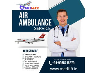 Get Air Ambulance from Guwahati with Complete Medical Facilities by Medilift