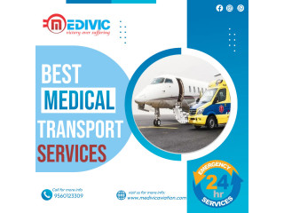 Hire the Evolved ICU Air Ambulance Service in Jamshedpur from Medivic with All Remedial Setup