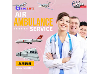 Medilift Air Ambulance Service in Raipur with Proper Medical Facility