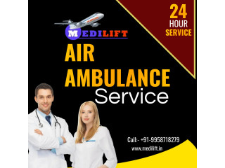100% Comfort & Safely Air Ambulance Services in Kolkata by Medilift