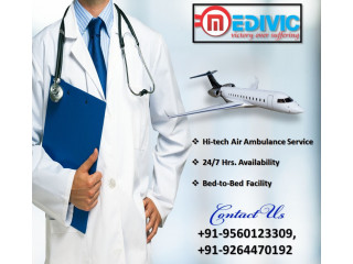 Curative Conveyance Processed with Ease and Aids by Medivic Air Ambulance in Jabalpur