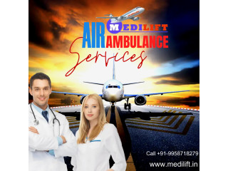 Medilift Air Ambulance Services in Raipur with Full Medical Support