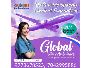 Global Air Ambulance Service in Guwahati with Capable Doctor Crew