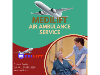 Medilift Air Ambulance in Varanasi Provide 24/7 Hour All Medical Facilities