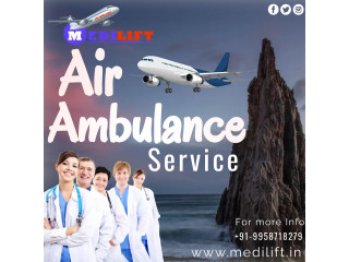Medilift Air Ambulance Services in Dimapur with Spectacular Medical Support