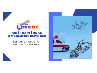 Book Medilift Train Ambulance in Patna with Extremely Advanced ICU