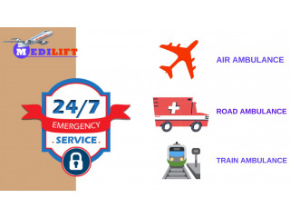 Acquire Medilift Train Ambulance in Patna with incomparable Medical Support