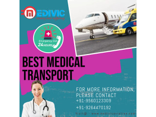 Get the Incomparable ICU Charter Air Ambulance Service in Aurangabad by Medivic