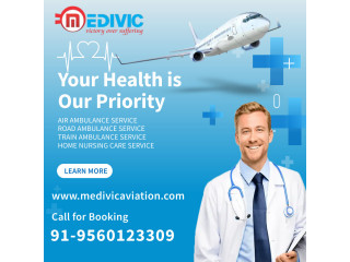 Use the Top Quality ICU Air Ambulance Service in Jamshedpur with Reliable Aids by Medivic