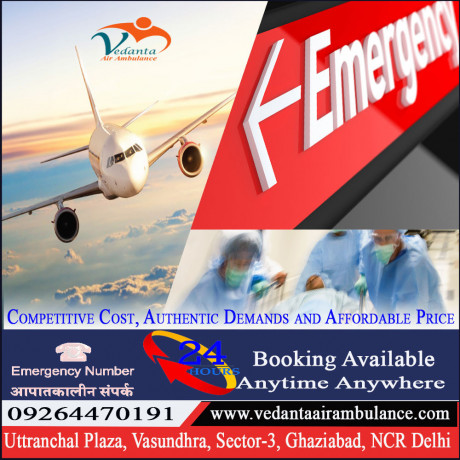 vedanta-air-ambulance-service-in-raipur-with-the-quality-based-medical-solution-big-0