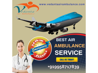 Vedanta Air Ambulance Service in Jamshedpur with Highly Secured ICU Setup