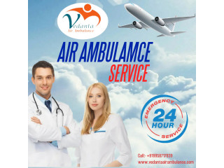 Vedanta Air Ambulance in Allahabad with All Medical Facilities at an Affordable Cost
