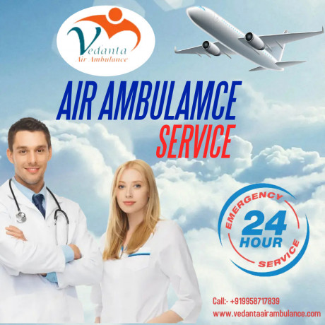 vedanta-air-ambulance-in-allahabad-with-all-medical-facilities-at-an-affordable-cost-big-0