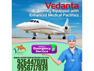 Vedanta Air Ambulance Service in Chennai with Modern Medical Equipment