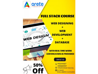 Full stack course along with certification