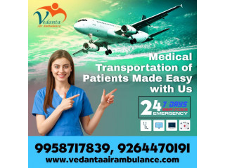 Safe & Quick Vedanta Air Ambulance Service in Patna at a Very Low Rate
