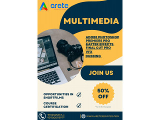 Multimedia training course and opportunities in short films for editing,acting and dubbing