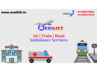 Take Decent MICU Train Ambulance Service in Ranchi by Medilift