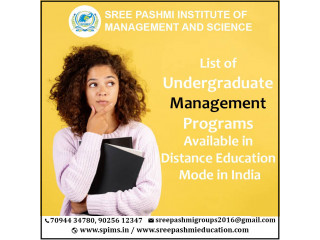 List of Undergraduate Management Programs Available in Distance Education