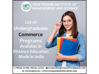 List of Undergraduate Commerce Programs Available in Distance Education