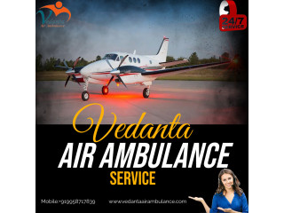 Fastest Air Ambulance Service in Dibrugarh with All Medical Tools by Vedanta