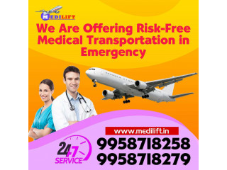 Get Comfort and Fastest Air Ambulance in Guwahati by Medilift