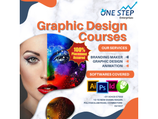 Graphic Design Training at Onestep Enterprises with 100 percent Placement