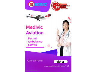 Medivic Aviation Air Ambulance Services in Bhopal with Critical Situation