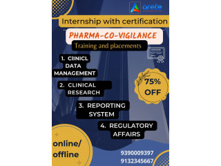 Pharma-covigilance training with certification