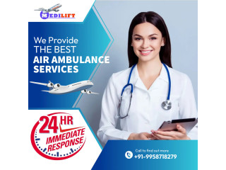Pick Most Secure Air Ambulance Services in Ranchi by Medilift for Bed to Bed Shifting